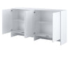 Lenart Armadio da parete con 4 ante battenti BC11 Big Horizontal Bianco Lucido
