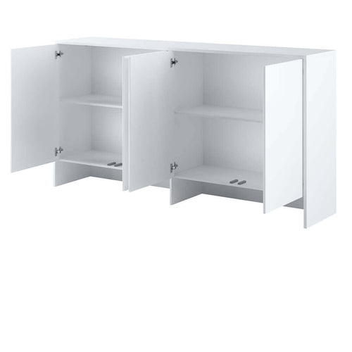 Lenart Armadio da parete con 4 ante battenti BC11 Big Horizontal Bianco Lucido