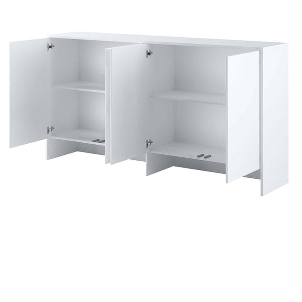 Lenart Armadio da parete con 4 ante battenti BC11 Big Horizontal Bianco Lucido