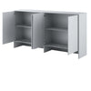 Lenart Armadio da parete con 4 ante battenti BC11 Big Horizontal Grigio Opaco