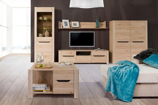 Szynaka Armadio in legno a 2 ante Desjo 04 Small Oak San Remo, l118xL42xH148 cm