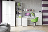 Szynaka Armadio in MDF e pallet con 2 ante e 2 cassetti Gabrielle 28 Bianco, l100xL58xH216 cm