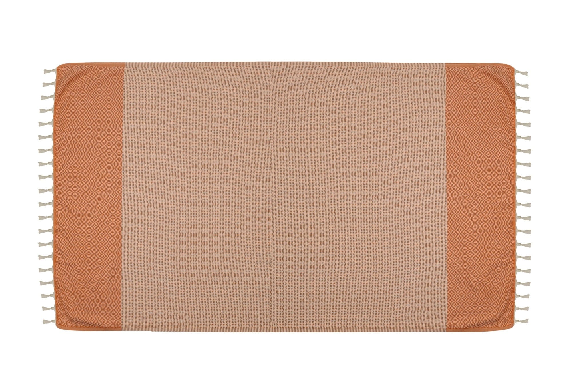 Asir Asciugamano per Spa cotone Diamond Arancia, 100 x 180 cm