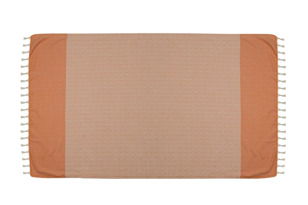 Asir Asciugamano per Spa cotone Diamond Arancia, 100 x 180 cm