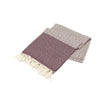 Asciugamano per Spa cotone Diamond Bordeaux, 100 x 180 cm