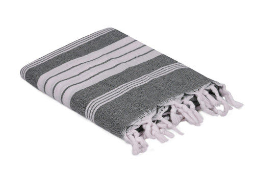 Asir Asciugamano per Spa cotone Luis Grigio, 90 x 170 cm
