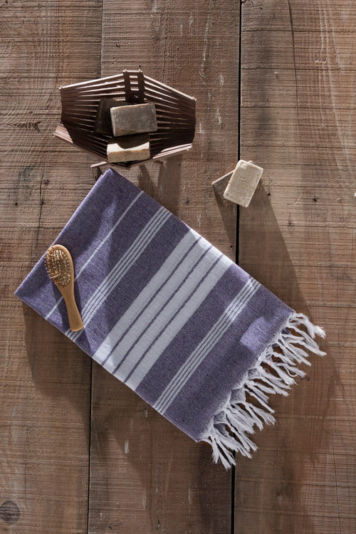Asciugamano per Spa cotone Luis Violetto, 90 x 170 cm (1)