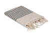 Asir Asciugamano per Spa cotone Natur Bianco e Nero, 90 x 170 cm