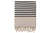Asir Asciugamano per Spa cotone Natur Bianco e Nero, 90 x 170 cm