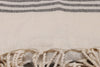 Asir Asciugamano per Spa cotone Natur Bianco e Nero, 90 x 170 cm