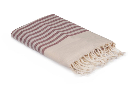 Asir Asciugamano per Spa cotone Natur Bordeaux, 90 x 170 cm