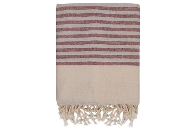 Asir Asciugamano per Spa cotone Natur Bordeaux, 90 x 170 cm