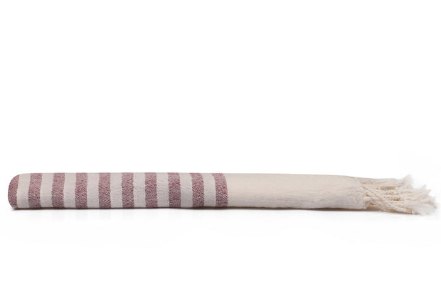 Asir Asciugamano per Spa cotone Natur Bordeaux, 90 x 170 cm