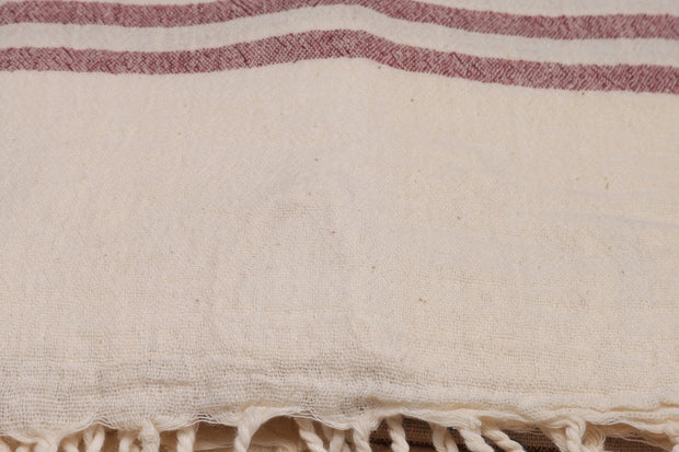 Asir Asciugamano per Spa cotone Natur Bordeaux, 90 x 170 cm