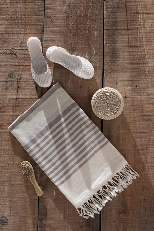 Asir Asciugamano per Spa cotone Natur Marrone, 90 x 170 cm