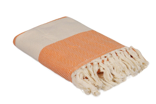 Asir Asciugamano per Spa cotone Ocean Arancia, 100 x 180 cm