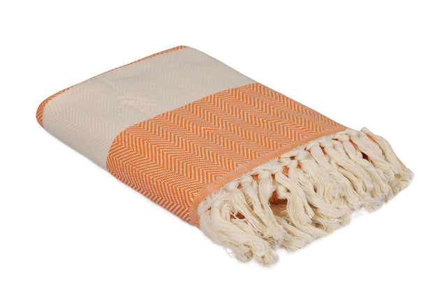 Asir Asciugamano per Spa cotone Ocean Arancia, 100 x 180 cm