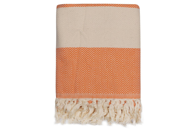 Asir Asciugamano per Spa cotone Ocean Arancia, 100 x 180 cm