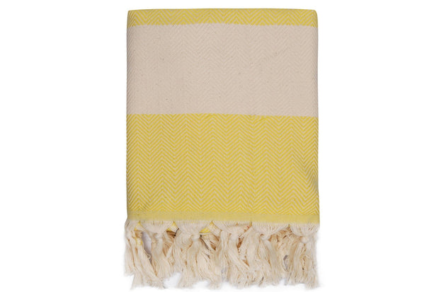 Asir Asciugamano per Spa cotone Ocean Giallo, 100 x 180 cm