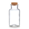 Zeller Barattolo con coperchio in sughero, vetro, 500 ml, Ø 8xH17,5 cm
