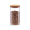 Zeller Barattolo con coperchio in sughero, vetro trasparente B, 1100 ml, Ø 9,5xH18,5 cm