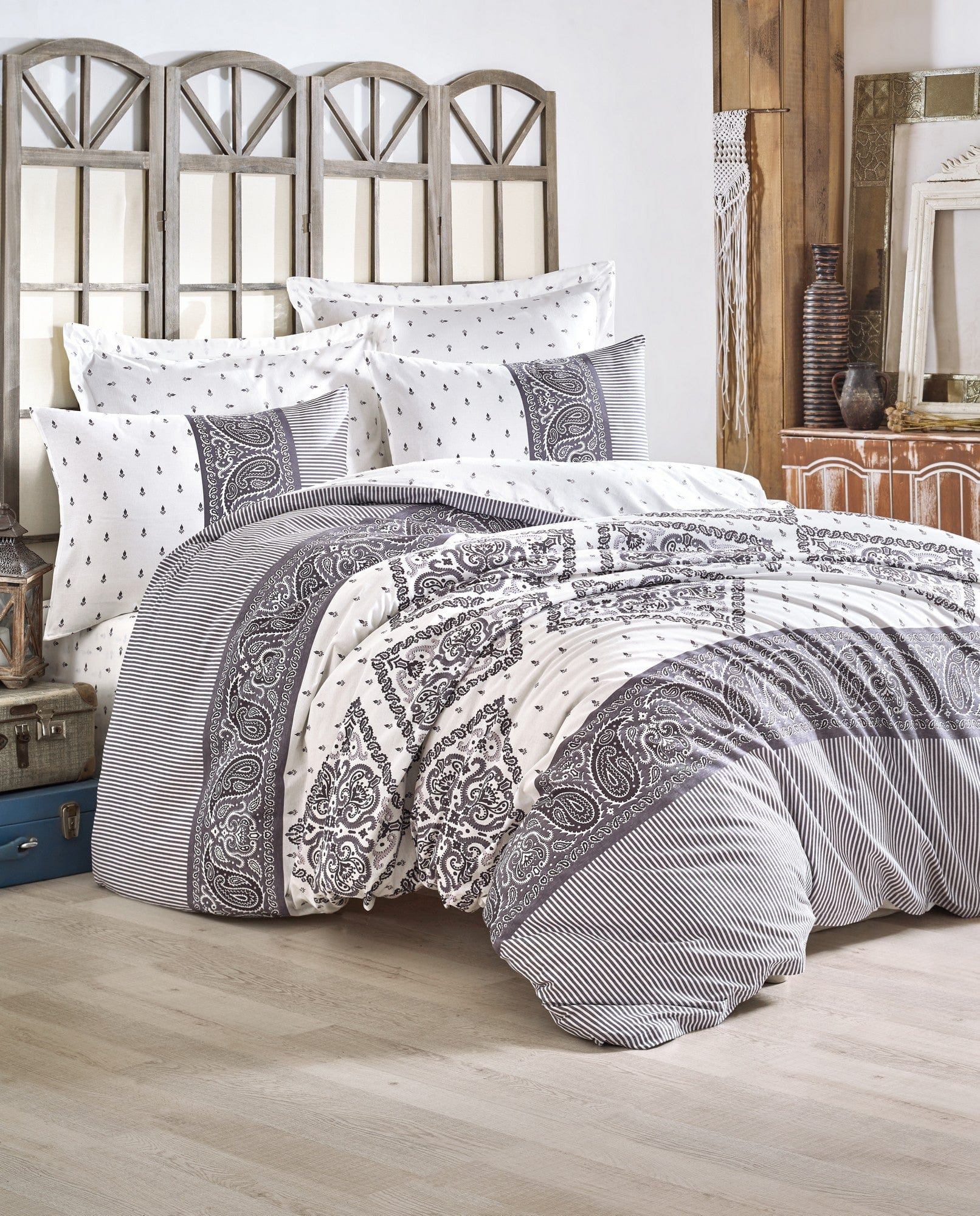 Asir Biancheria Da Letto di cotone Alope Multicolore, 200 x 220 cm