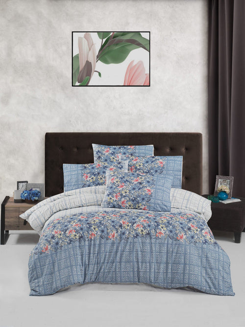 Asir Biancheria Da Letto di cotone Alvina Multicolore, 200 x 220 cm