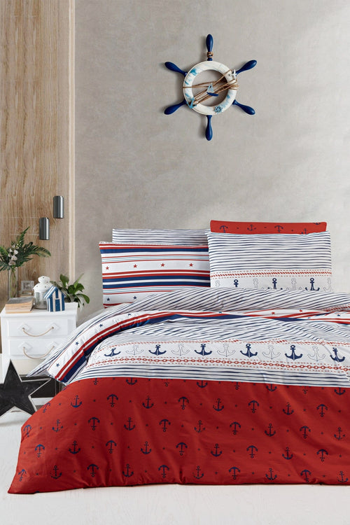 Biancheria Da Letto di cotone Anchore Multicolore, 200 x 220 cm (1)