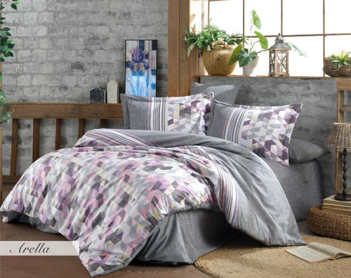 Asir Biancheria Da Letto di cotone Arella Multicolore, 200 x 220 cm