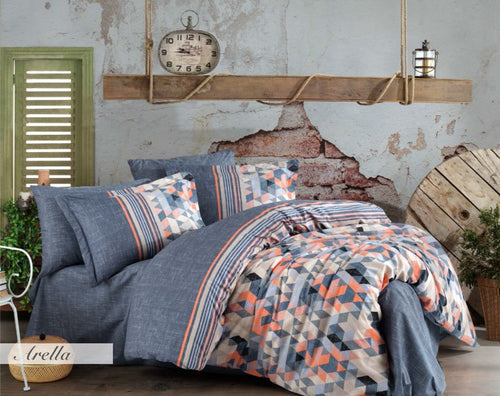 Asir Biancheria Da Letto di cotone Arella Multicolore, 200 x 220 cm