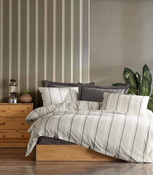Asir Biancheria Da Letto di cotone Avva Bianco, 200 x 220 cm