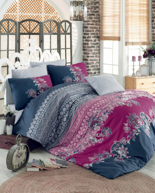 Asir Biancheria Da Letto di cotone Azra Multicolore, 200 x 220 cm