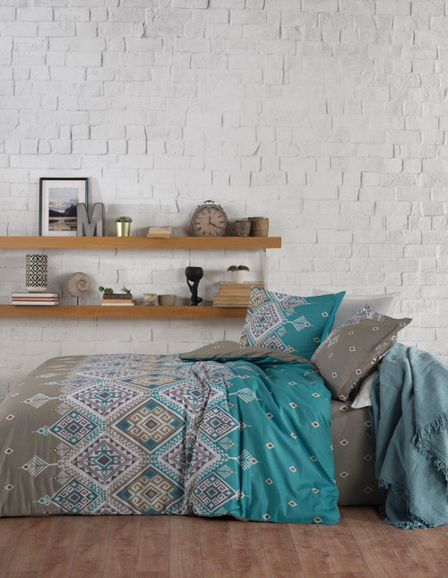 Asir Biancheria Da Letto di cotone Bari Multicolore, 200 x 220 cm