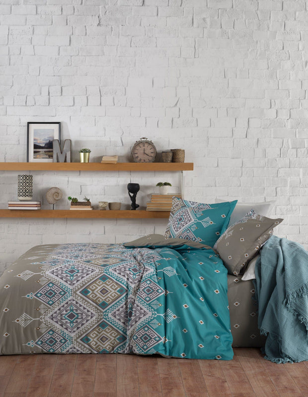 Asir Biancheria Da Letto di cotone Bari Multicolore, 200 x 220 cm