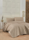 Asir Biancheria Da Letto di cotone Beige Beige, 200 x 220 cm