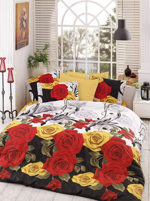 Asir Biancheria Da Letto di cotone Bionca Multicolore, 160 x 220 cm