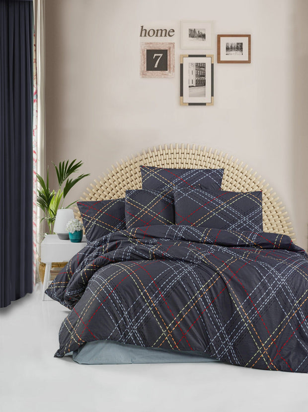 Asir Biancheria Da Letto di cotone Briana Multicolore, 200 x 220 cm