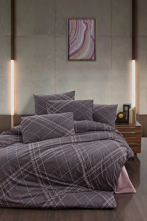 Asir Biancheria Da Letto di cotone Briana Multicolore, 200 x 220 cm
