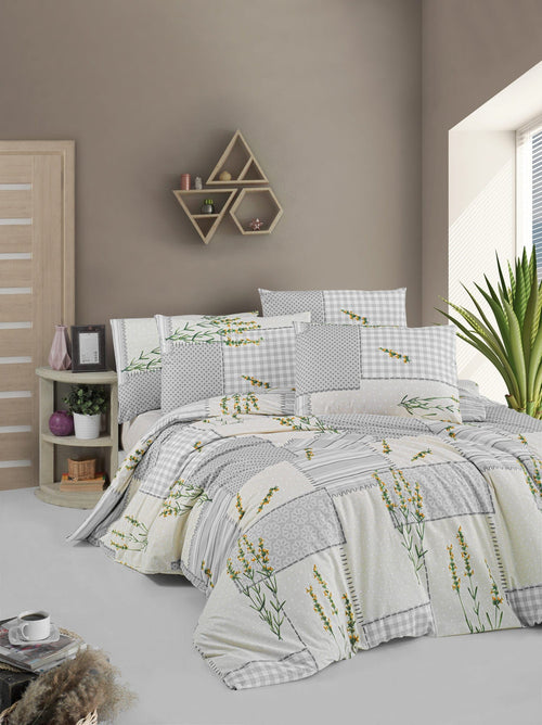 Asir Biancheria Da Letto di cotone Burak Multicolore, 200 x 220 cm