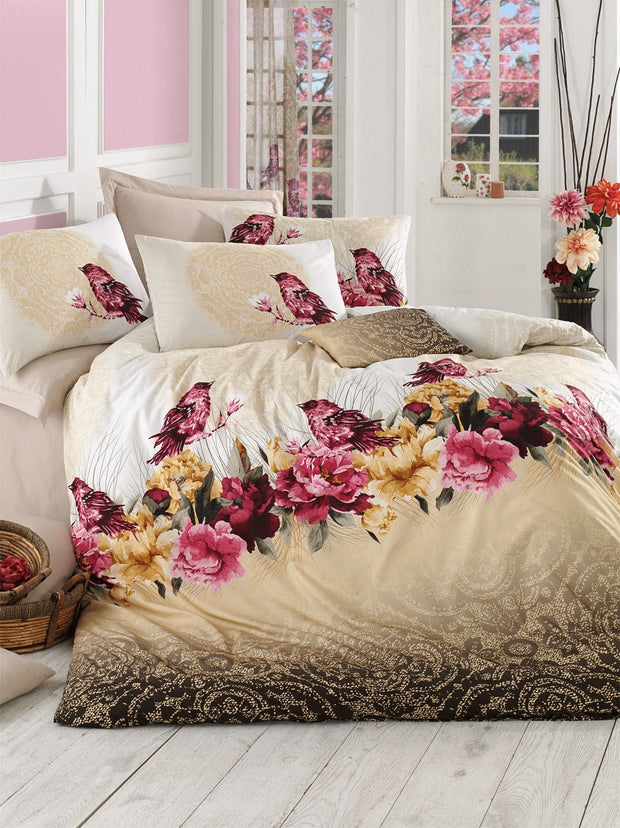 Asir Biancheria Da Letto di cotone Çalıkuşu Multicolore, 200 x 220 cm