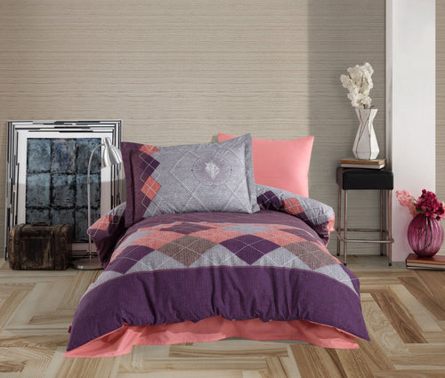 Asir Biancheria Da Letto di cotone Carilla Multicolore, 160 x 220 cm