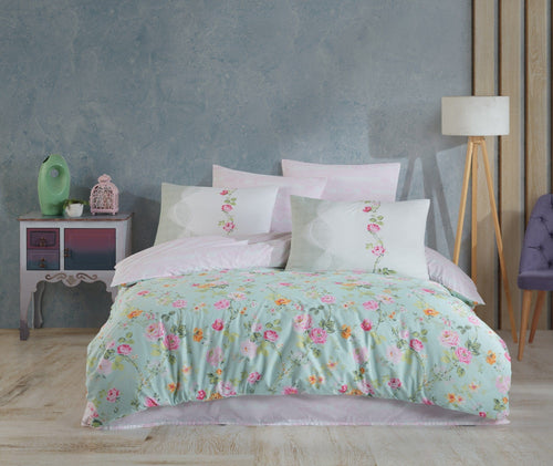 Asir Biancheria Da Letto di cotone Carmela Multicolore, 160 x 220 cm