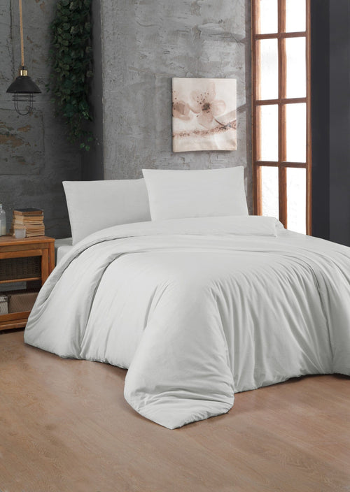 Asir Biancheria Da Letto di cotone Color Bianco, 200 x 220 cm