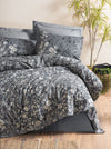 Asir Biancheria Da Letto di cotone Comely Antracite, 160 x 220 cm