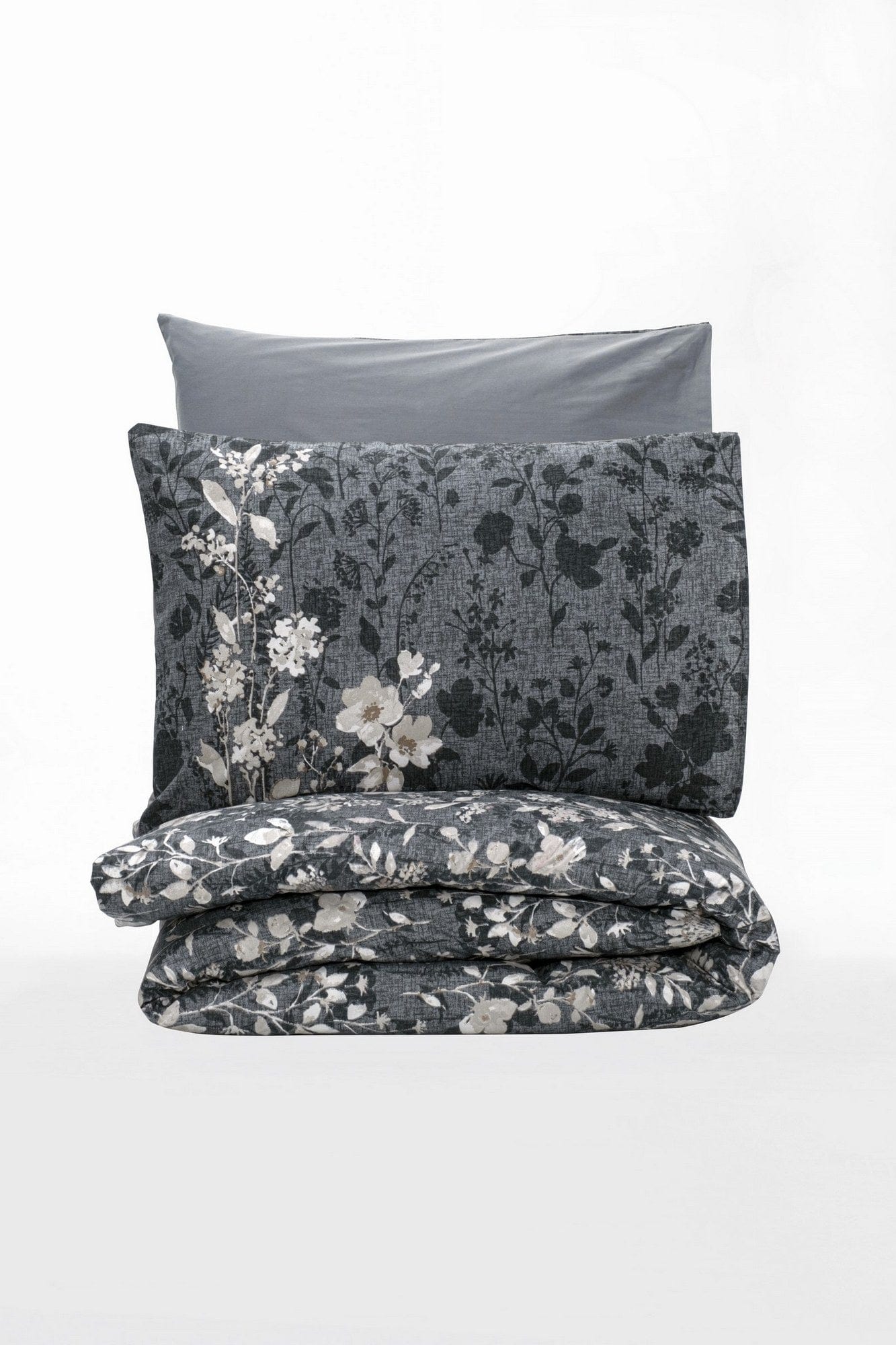 Asir Biancheria Da Letto di cotone Comely Antracite, 160 x 220 cm