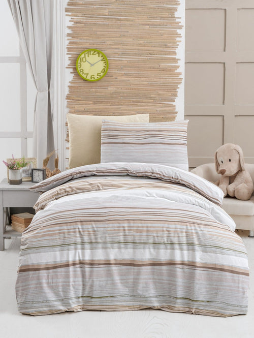 Asir Biancheria Da Letto di cotone Cream Multicolore, 160 x 220 cm