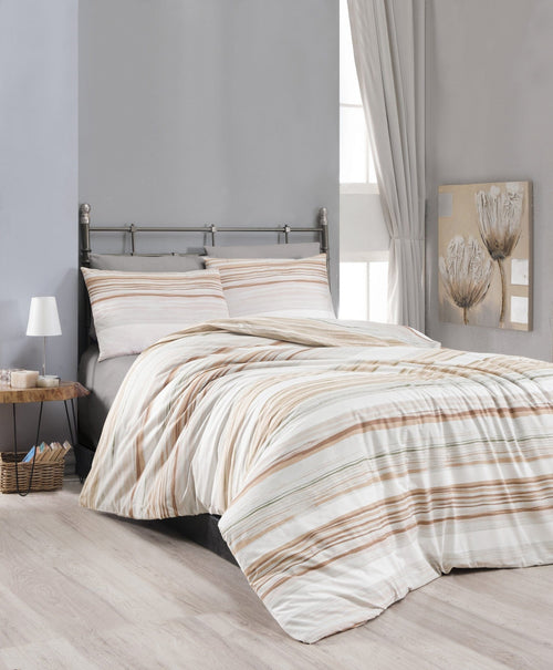 Asir Biancheria Da Letto di cotone Cream Multicolore, 200 x 220 cm