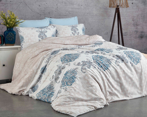 Asir Biancheria Da Letto di cotone Daisy Multicolore, 200 x 220 cm