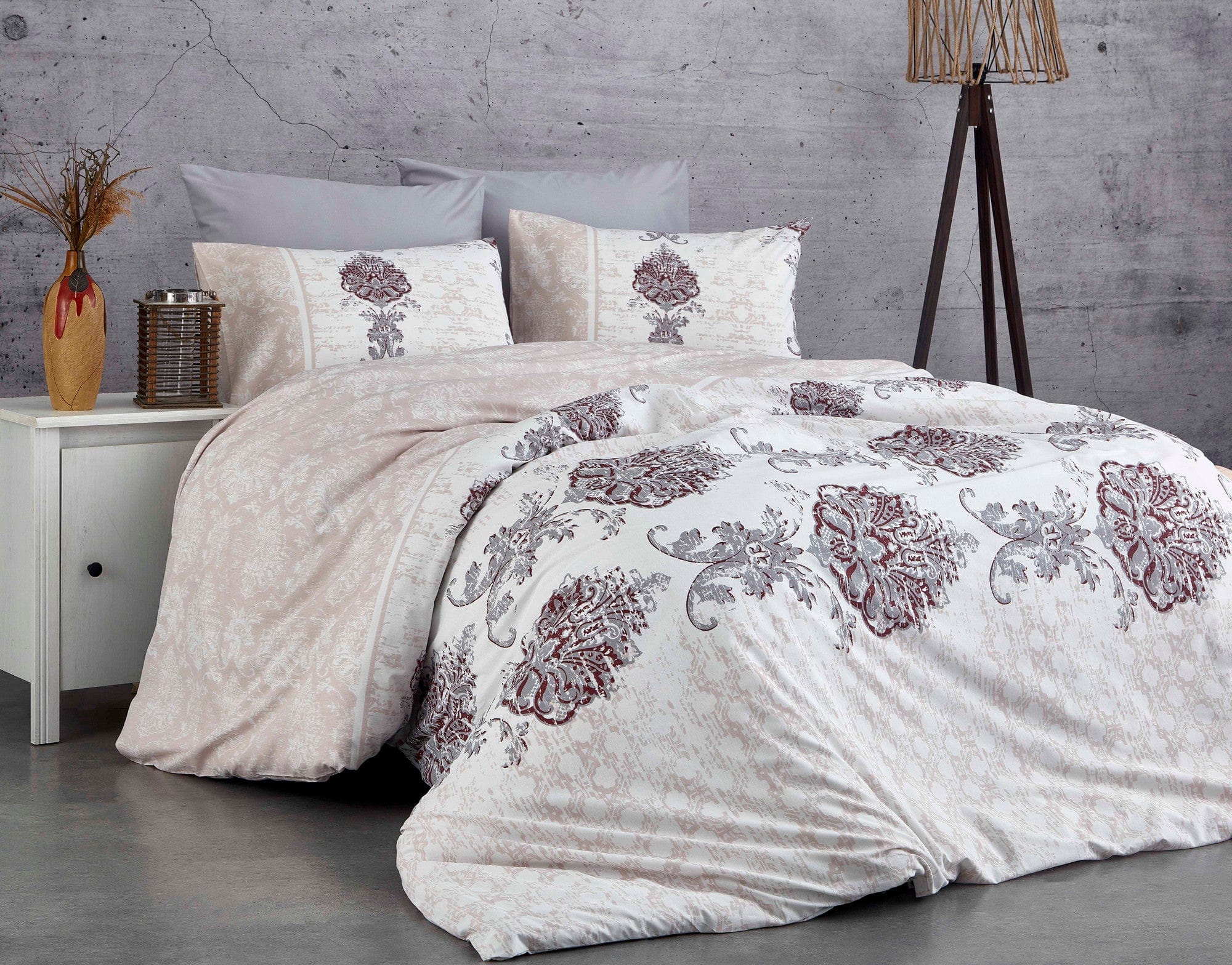 Asir Biancheria Da Letto di cotone Daisy Multicolore, 200 x 220 cm