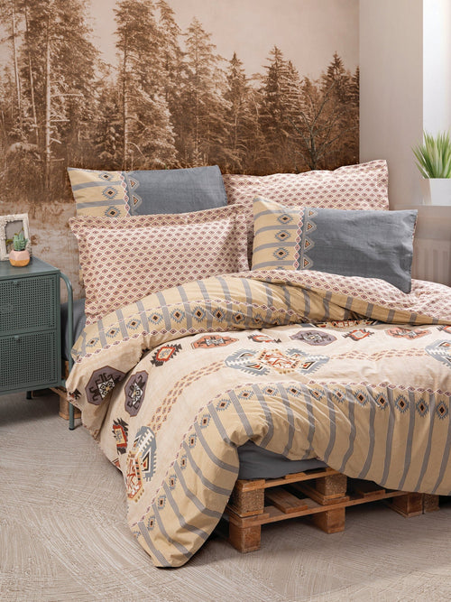 Asir Biancheria Da Letto di cotone Dakota Multicolore, 200 x 220 cm